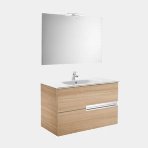 MUEBLE DE BAÑO PACK VICTORIA-N 2C 900 ROBLE