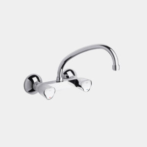 GRIFO FREGADERO PARED BRAVA C/INFERIOR