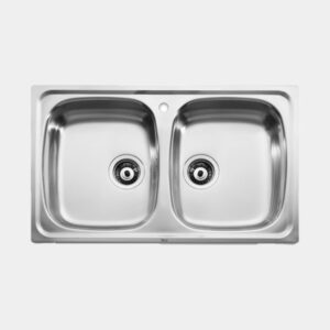 FREGADERO J-90 2/C 90X49 INOX