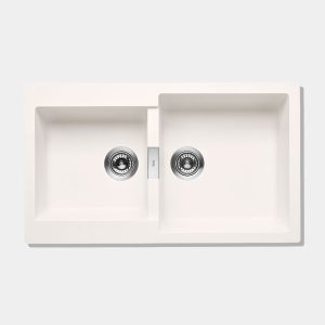 FREGADERO OSLO 85 2 CUBETAS BLANCO