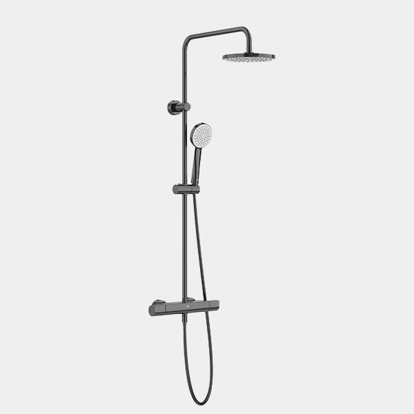 Columna de ducha Roca Even-T Negro Titanio