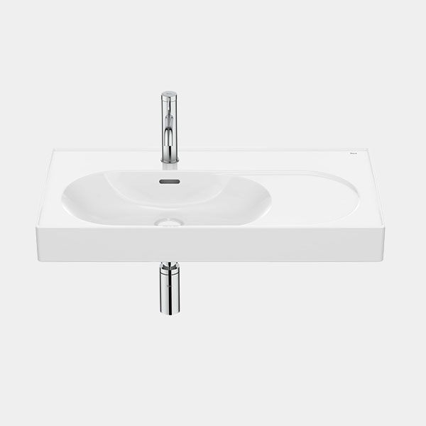 Lavabo Asimétrico Roca Meridian 80x46 cm