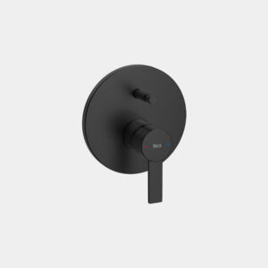 Grifo Baño Ducha Empotrado Roca Targa Negro