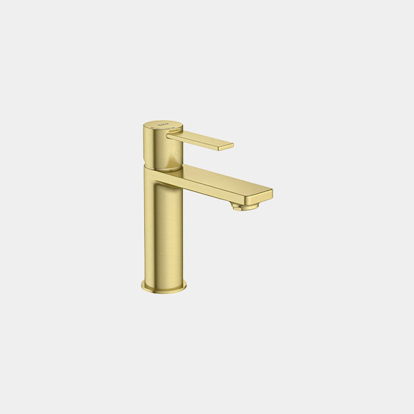Grifo Lavabo Roca Targa Oro Cepillado