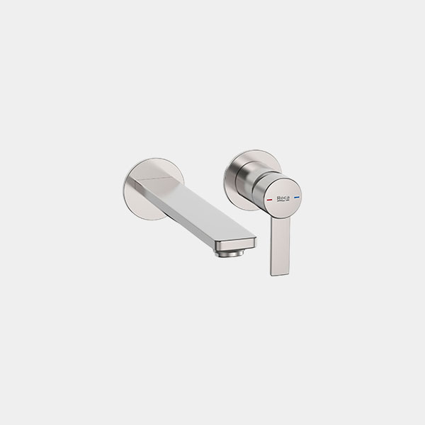 Grifo Lavabo Empotrado Roca Targa Inox