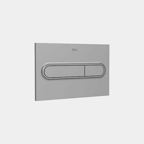 Placa de accionamiento Roca PL1 Dual lacada gris